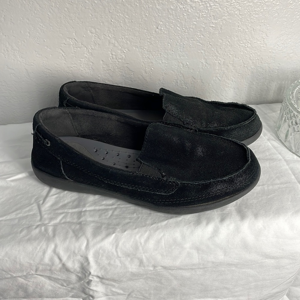 Crocs -Black shimmer slip-on size 8